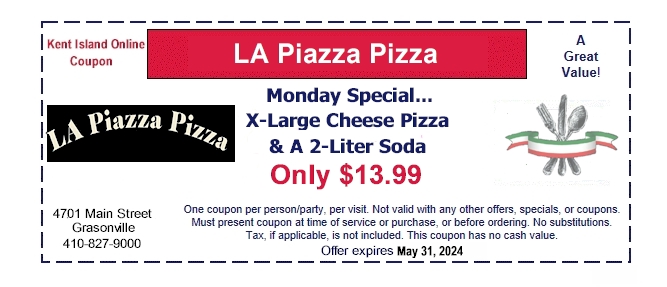 LA Piazza Pizza in Grasonville