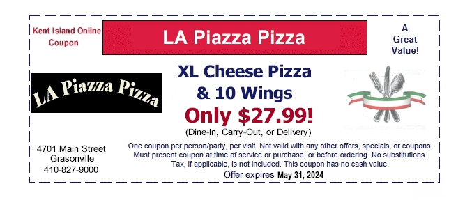 LA Piazza Pizza in Grasonville