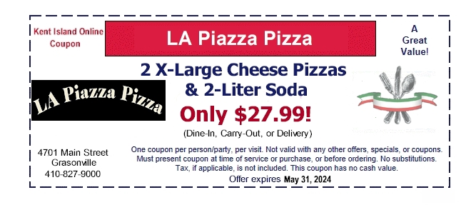 LA Piazza Pizza in Grasonville