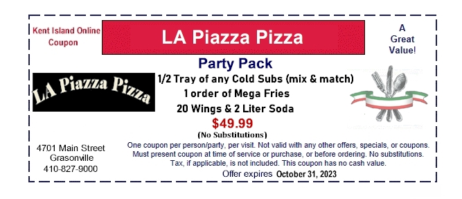 LA Piazza Pizza in Grasonville