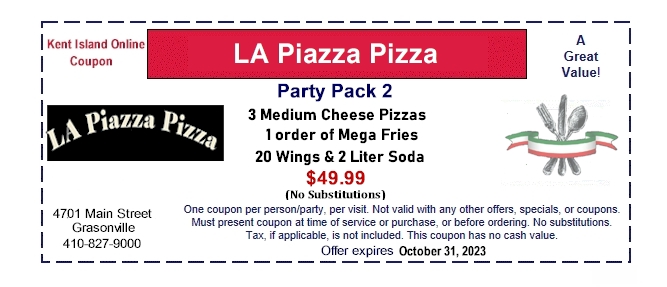 LA Piazza Pizza in Grasonville